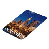 Columbus Ohio Silhouette Reis Magneet (Linkerzijde)