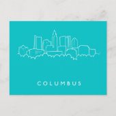 Columbus, Ohio Skyline Briefkaart (Voorkant)