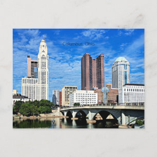 Columbus, Ohio skyline Briefkaart