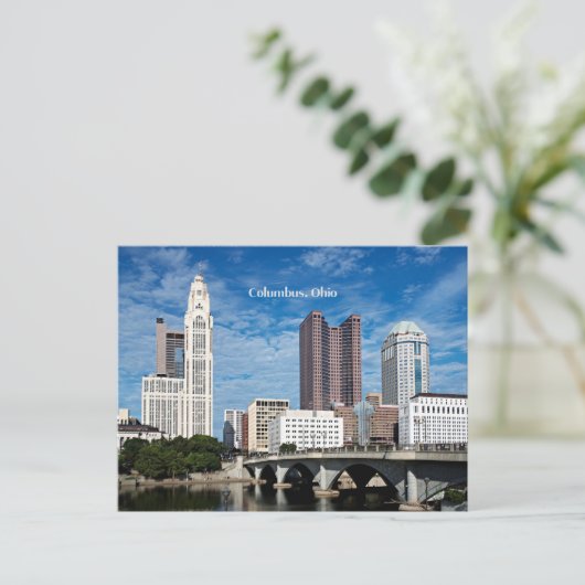 Columbus, Ohio skyline Briefkaart (Staand voorkant)