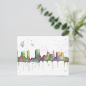 COLUMBUS, OHIO SKYLINE BRIEFKAART (Staand voorkant)