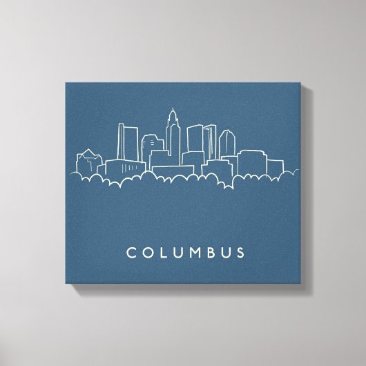 Columbus, Ohio Skyline Canvas Afdruk (Voorkant)