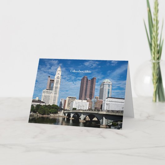 Columbus, Ohio skyline Kaart (Voorkant)