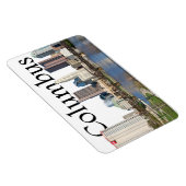 Columbus Ohio skyline met Columbus in de lucht Magneet (Rechterzijde)