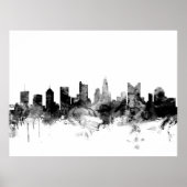 Columbus Ohio Skyline Poster (Voorkant)