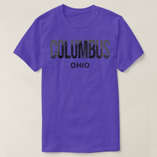 Columbus Ohio Skyline Pride I T-shirt (Design voorkant)