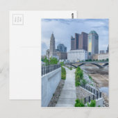 Columbus Ohio Skyline Stadsbeeld Briefkaart (Voorkant / Achterkant)