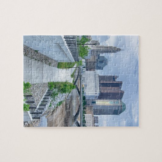 Columbus Ohio Skyline Stadsbeeld Legpuzzel (Horizontaal)