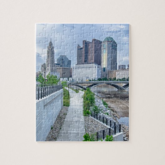 Columbus Ohio Skyline Stadsbeeld Legpuzzel (Verticaal)