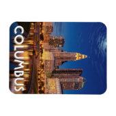 Columbus Ohio Skyline Travel Magneet (Horizontaal)