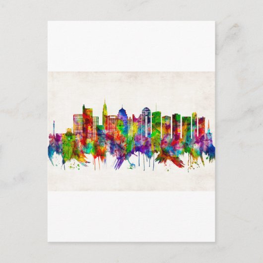 Columbus Ohio skyline Uitnodiging Briefkaart (Voorkant)