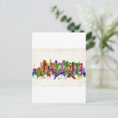 Columbus Ohio skyline Uitnodiging Briefkaart (Staand voorkant)