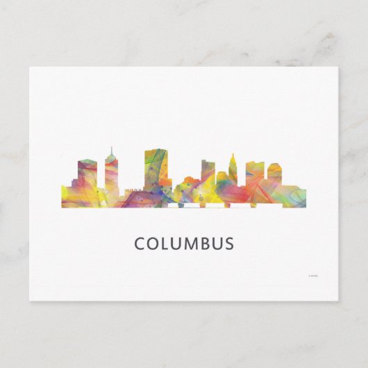 COLUMBUS, OHIO SKYLINE WB1 - BRIEFKAART (Voorkant)