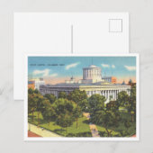 Columbus Ohio  Staatsgebouw van de staat Briefkaart (Voorkant / Achterkant)