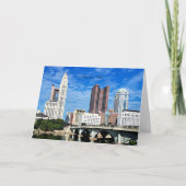 Columbus, Ohio stadsgezicht Kaart (Voorkant)