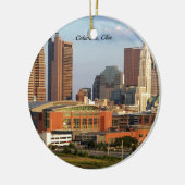 Columbus, Ohio stadsgezicht Keramisch Ornament (Links)