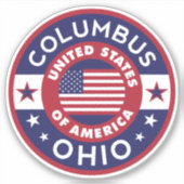 COLUMBUS, Ohio Sticker (Voorkant)