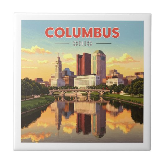  Columbus Ohio Tegeltje (Voorkant)
