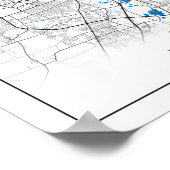 Columbus Ohio USA Travel City Map Poster (Hoek)