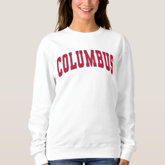 Columbus Ohio  Varsity College Style Sweats Trui (Voorkant)