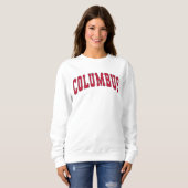 Columbus Ohio  Varsity College Style Sweats Trui (Voorkant volledig)