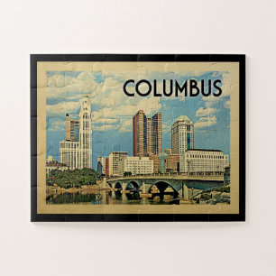 Columbus Ohio Vintage Travel Legpuzzel