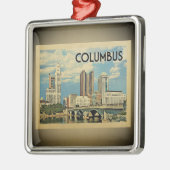 Columbus Ohio Vintage Travel Ornament (Links)