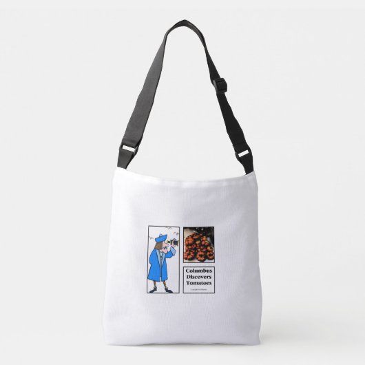 Columbus ontdekt tomaten crossbody tas (Voorkant)