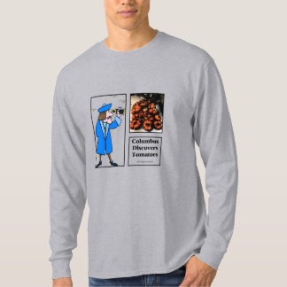 Columbus ontdekt tomaten t-shirt