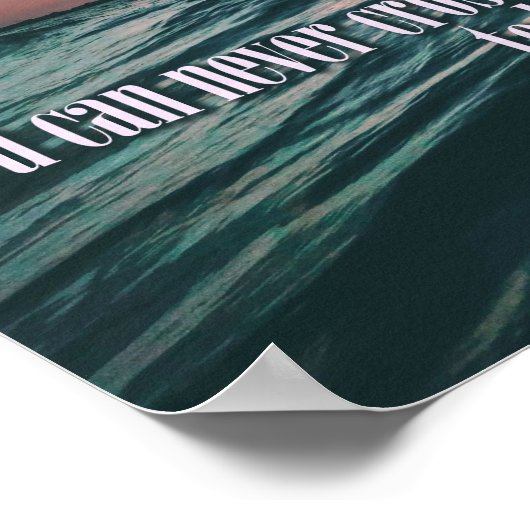 Columbus Quote Sunset poster (Hoek)