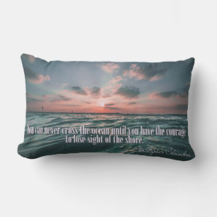 Columbus Quote Sunset werpen kussens