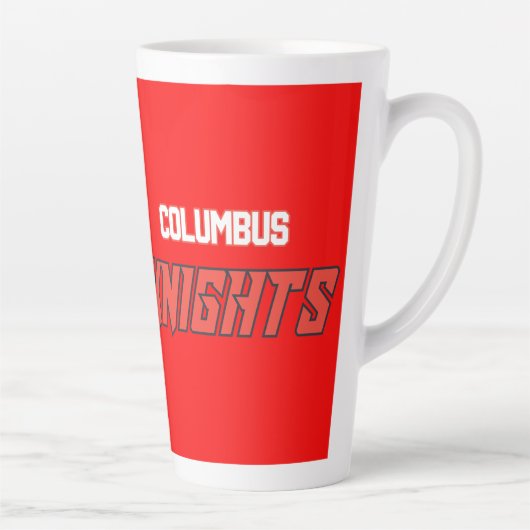 Columbus Ridders Red Latte Mok (Rechts)