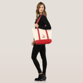 Columbus Ridders Rood Tote Bag (Voorkant (model))