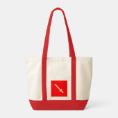 Columbus Ridders Rood Tote Bag (Achterkant)