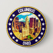 Columbus Ronde Button 7,6 Cm (Voorkant)