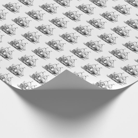 Columbus schip cadeaupapier (Hoek)