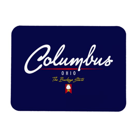 Columbus-script Magneet (Horizontaal)