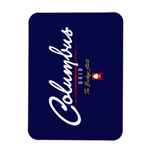 Columbus-script Magneet (Verticaal)