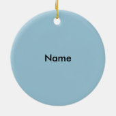 Columbus Silhouet Keramisch Ornament (Achterkant)