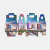 Columbus Silhouette Abstracte Kunst Bedankdoosjes (Uitgevouwen)