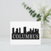 Columbus Skyline Briefkaart (Staand voorkant)
