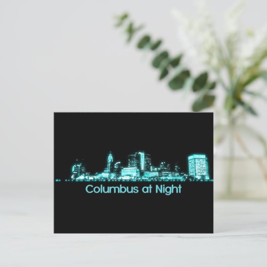 Columbus Skyline Briefkaart (Staand voorkant)