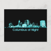 Columbus Skyline Briefkaart (Voorkant)