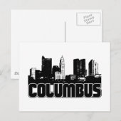 Columbus Skyline Briefkaart (Voorkant / Achterkant)