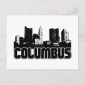 Columbus Skyline Briefkaart (Voorkant)