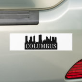Columbus Skyline Bumpersticker (Op auto)