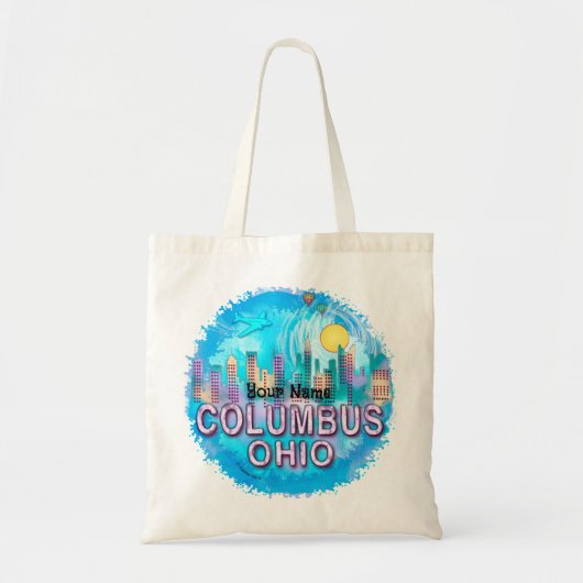 Columbus Skyline canvas tas (Voorkant)