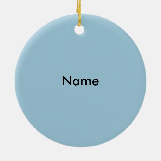 Columbus Skyline Keramisch Ornament (Achterkant)