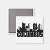 Columbus Skyline Magneet (Voorkant / Achterkant)