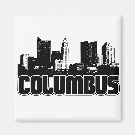 Columbus Skyline Magneet (Voorkant)